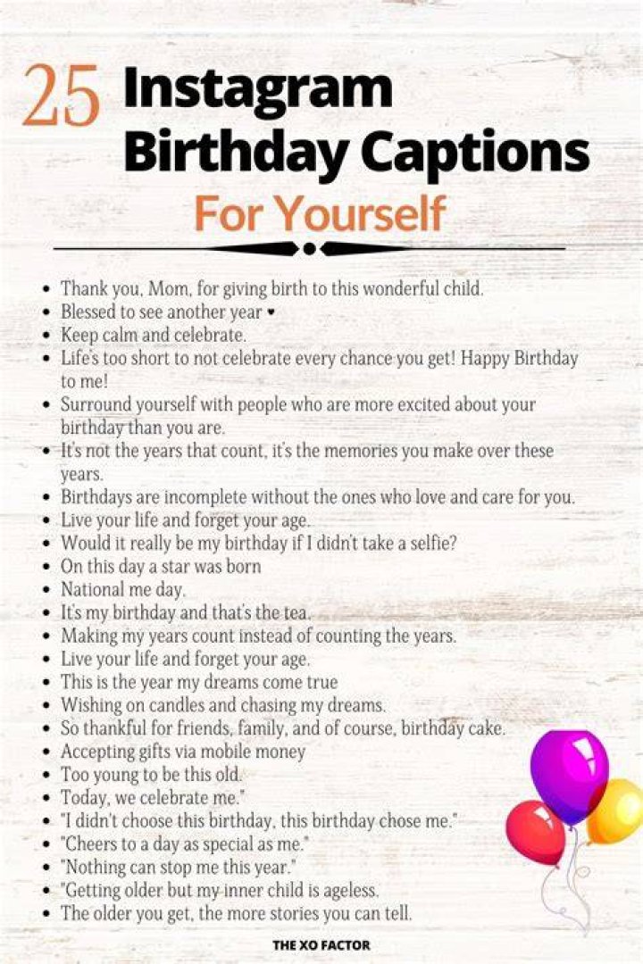 11+ Funny Instagram Birthday Captions For Yourself Birthday captions