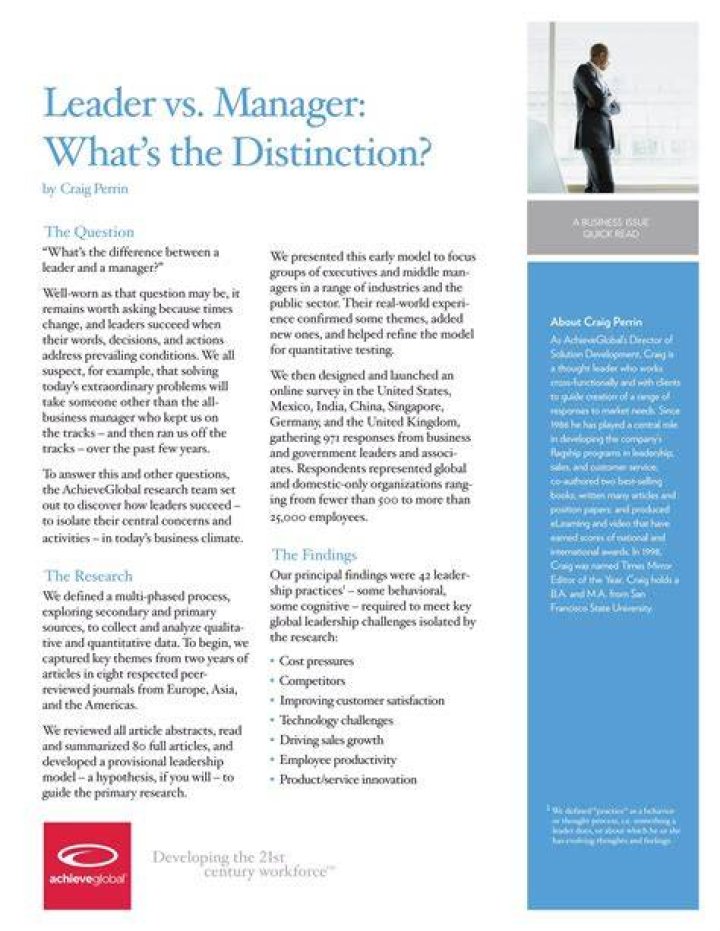 A Business Leader Of Distinction