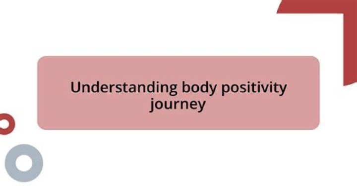 A Journey Into Body Positivity