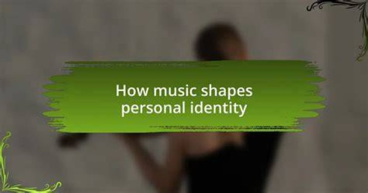 A Journey Of Identity, Music, And Inspiration