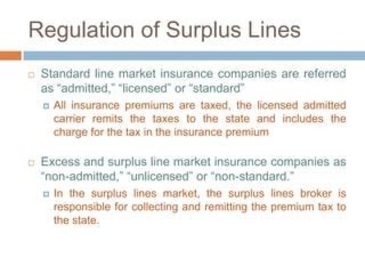 Are Surplus Lines taxed?