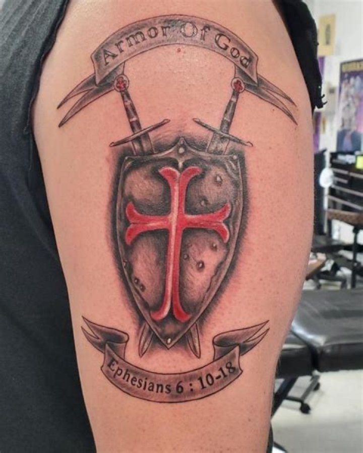 Armor Of God Tattoo, The Fallen Angel, God Tattoos, Angel Statues