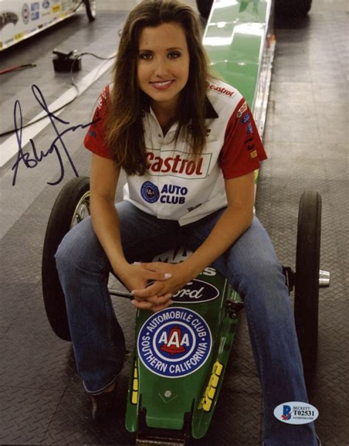 Ashley Force Hood Signed 8x10 Photo (PSA COA) Pristine Auction
