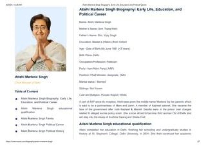 Atishi Marlena and Her 5 Solutions That Changed the Face of Government