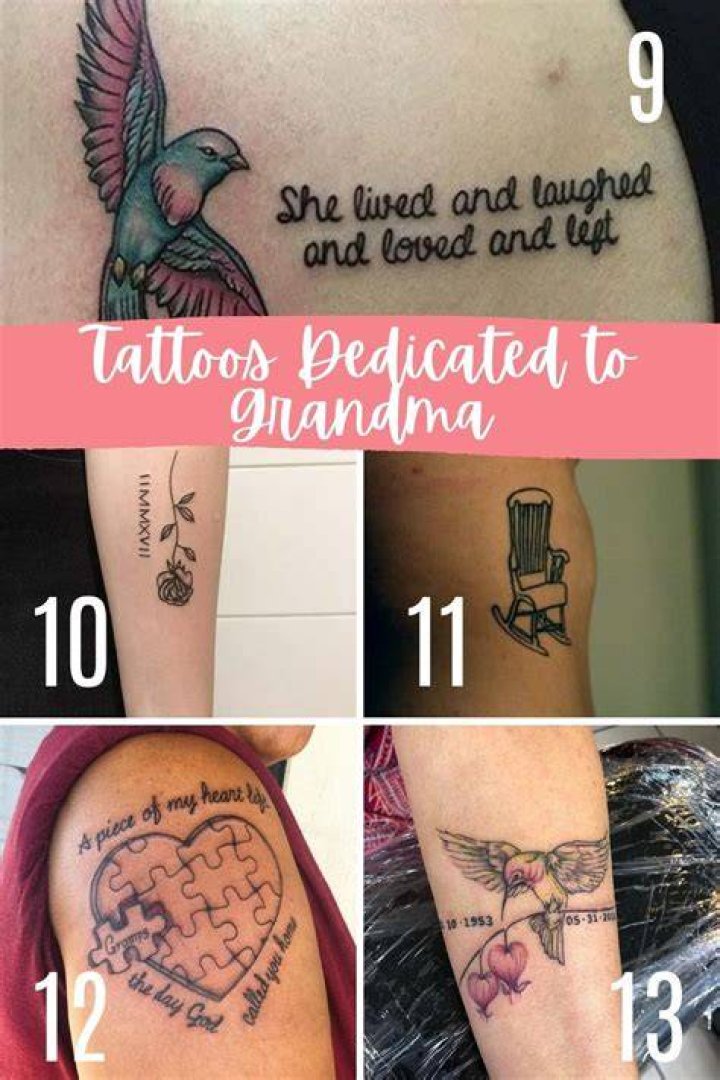 Beautiful Honoring Grandma Tattoos + Ideas TattooGlee Grandma