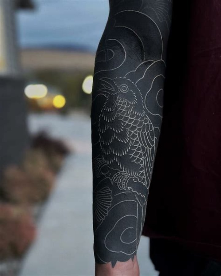 Blackout Tattoo With White Ink (Can You Use White Ink On A Blackout