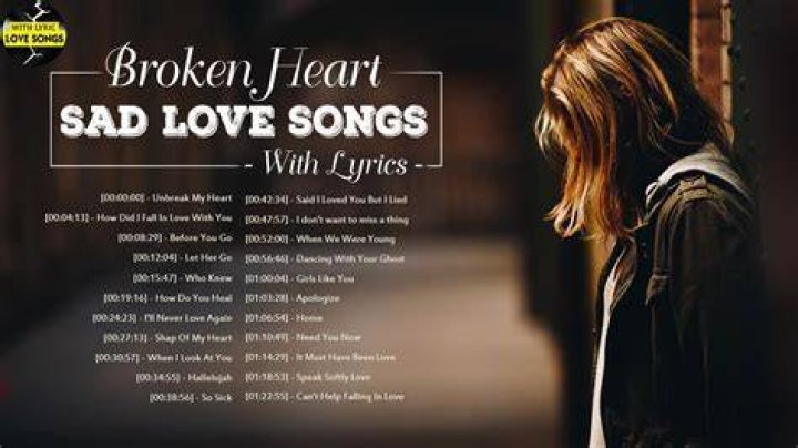 Broken Heart Sad Songs Sad Songs Make You Cry Best English Sad