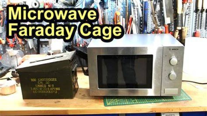 Can a microwave be used as a Faraday cage?