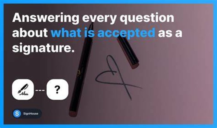 Can my signature be anything?