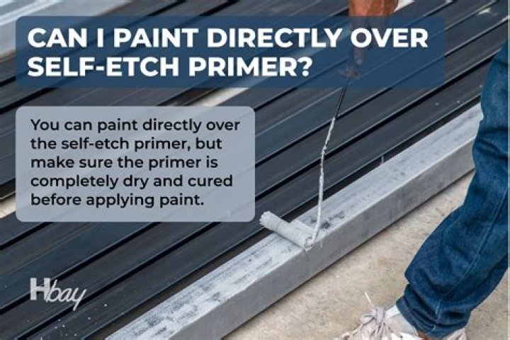 Can you paint directly over etch primer?