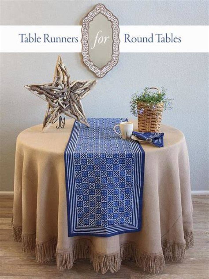 Can you put a table runner on a round table? ·