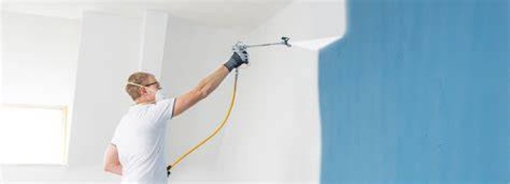 Can you use a spray paint gun on interior walls?