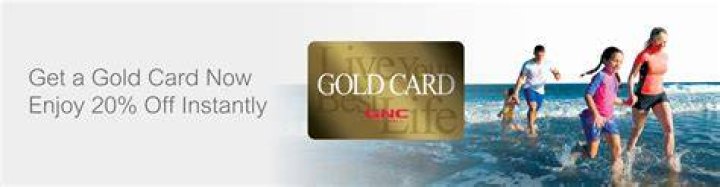 Can you use GNC Gold Card online?