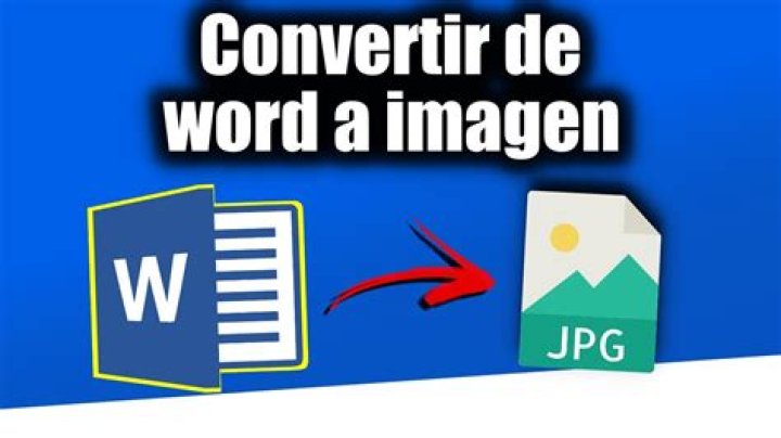 Como convertir Word a jpg?