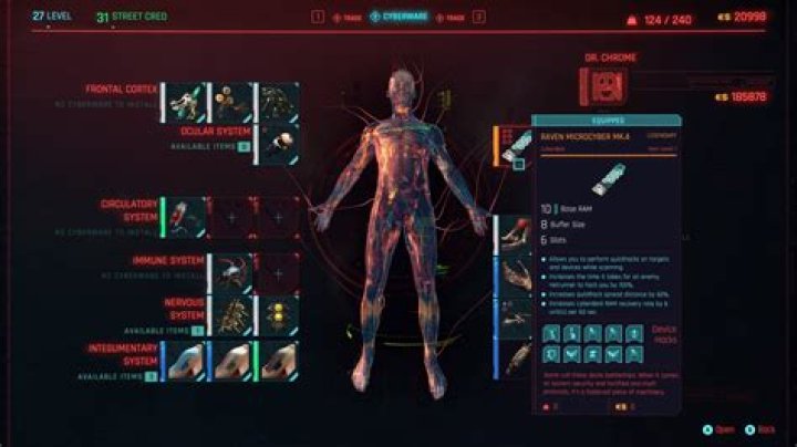 Cyberpunk 2077 Stats Explained Body, Cool, Intelligence, Reflexes, Tech