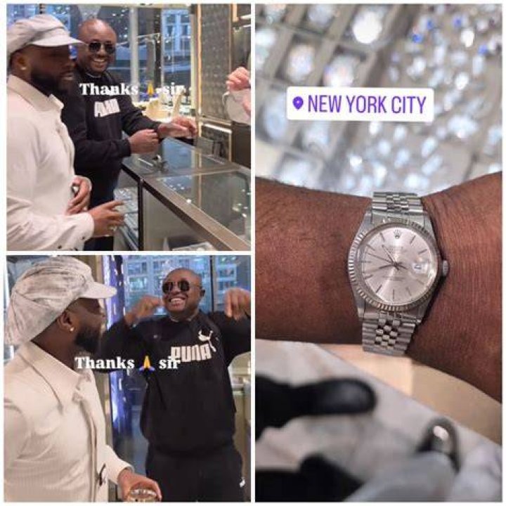 Davido Buys A Rolex Wrist Watch Worth 50million Naira In Atlanta GA
