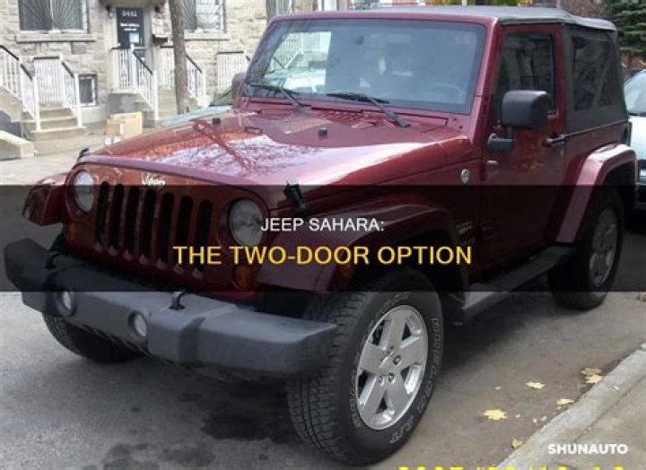 Does Jeep Sahara come in 2 door?