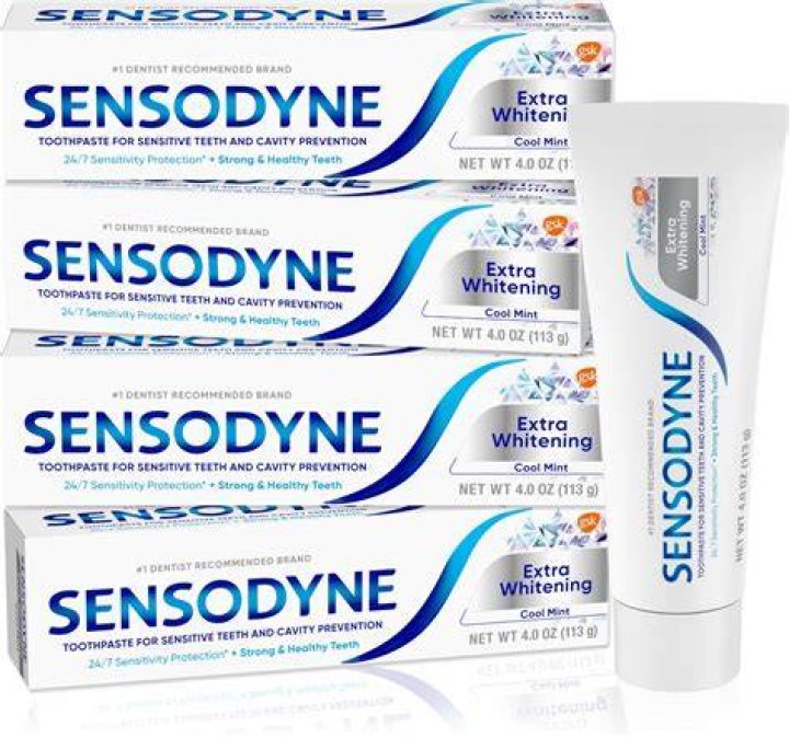 Does Sensodyne help with whitening strips?