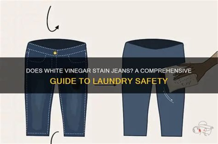 Does white vinegar damage jeans?