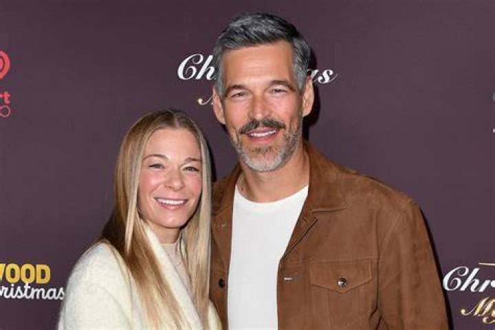Eddie Cibrian with wife LeAnn Rimes at the world premiere of the movie