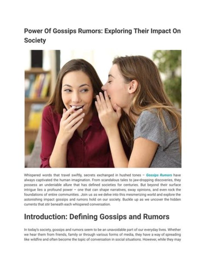 Exploring Rumors, Facts, And Cultural Impact