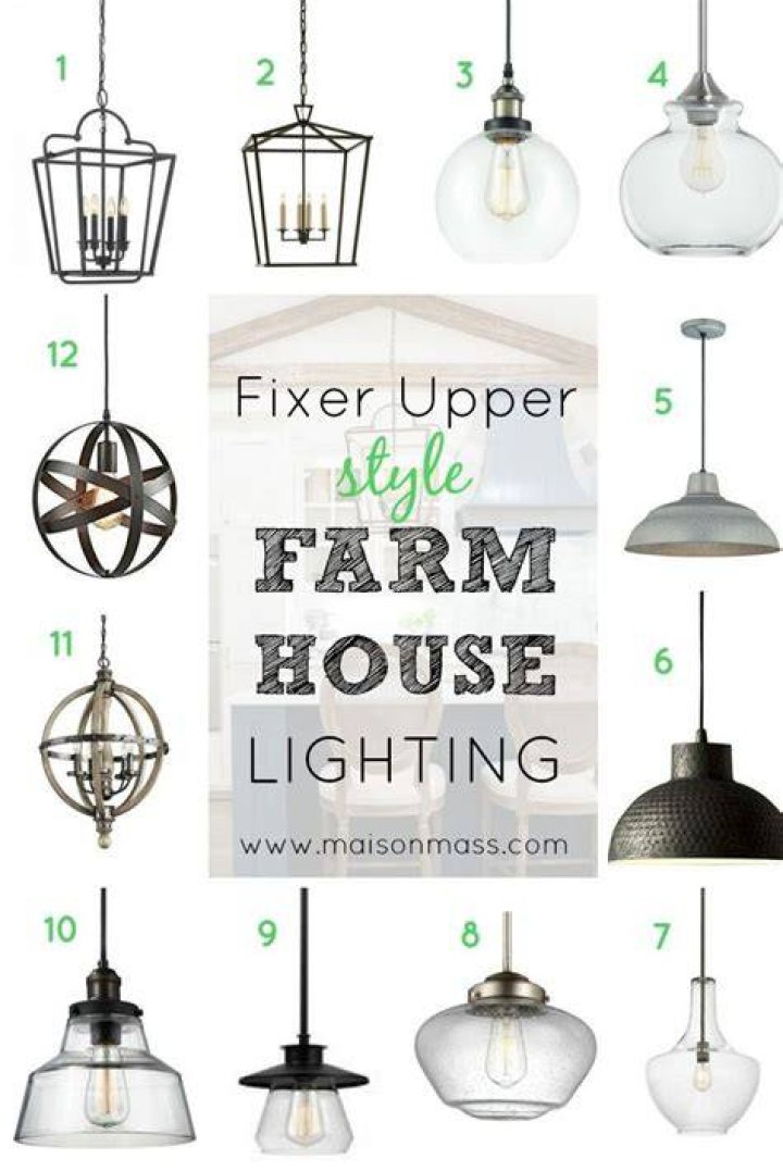 Fixer Upper Style Farmhouse Lighting • Maison Mass Fixer upper