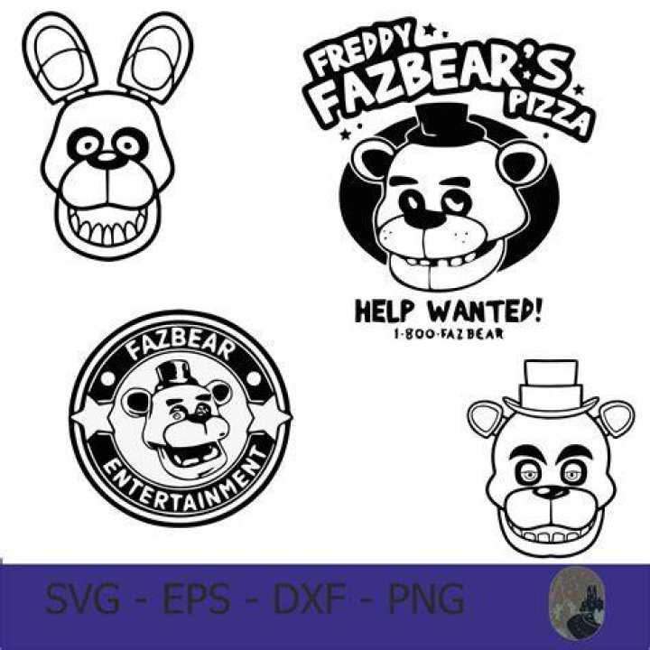 FNAF Svg Five Nights at Freddy's Set Freddy's Svg Etsy Australia