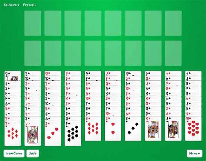 Freecell Solitaire Green Felt