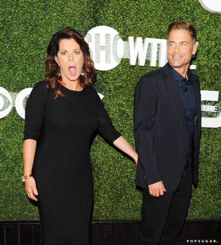 Freeman and Marcia Gay Harden Kissing at CBS Party POPSUGAR