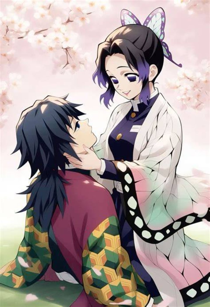 Giyu putting on Shinobu's haori r/KimetsuNoYaiba