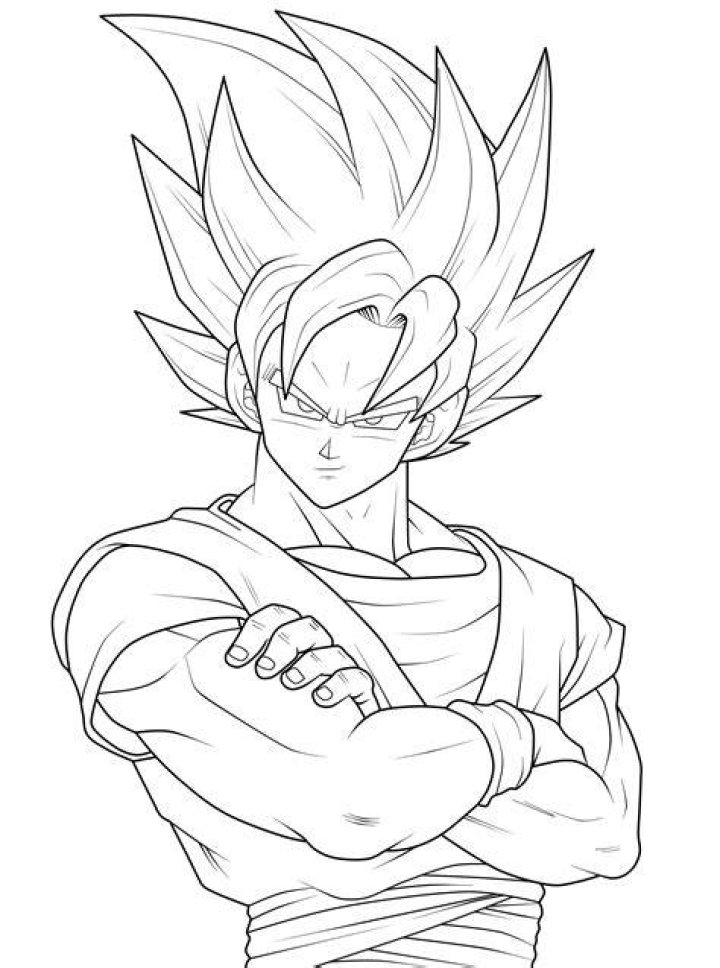 Goku Pencil Drawing Free download on ClipArtMag