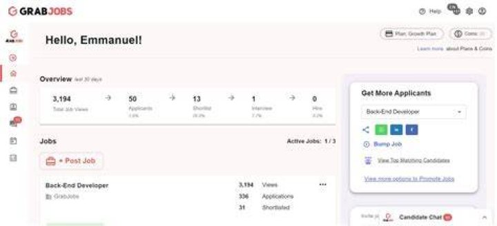 GrabJobs Reviews 2024 Details, Pricing, & Features G2