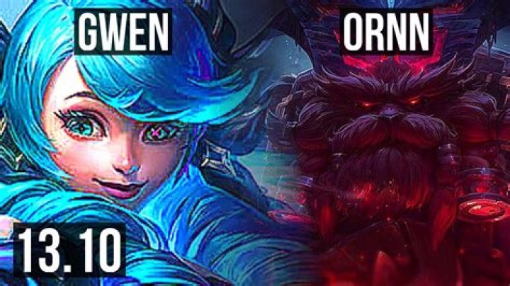 GWEN vs ORNN (TOP) 20/1/2, 10 solo kills, Quadra, Legendary EUW
