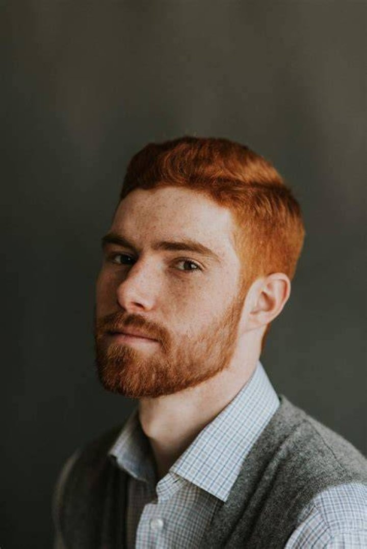 Handsome redhead man model Redhead