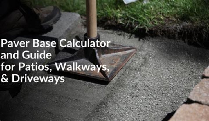 How do I calculate how much paver sand I need?