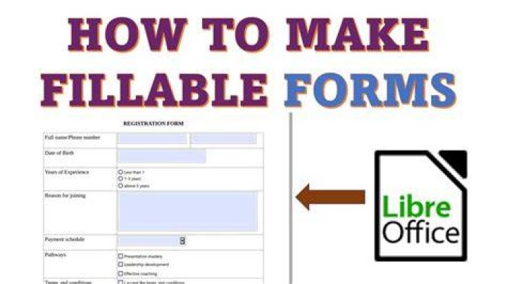How do I create a fillable form in LibreOffice?