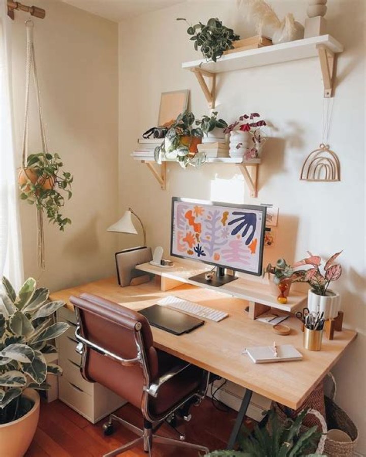 How do I create a workspace in my bedroom?