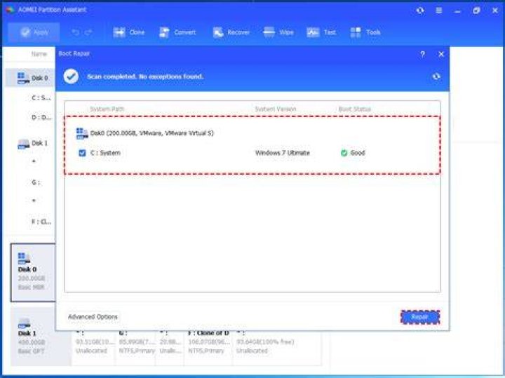 How do I create an emergency disk in WinPE?