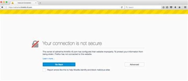 How do I fix insecure connection in Firefox?