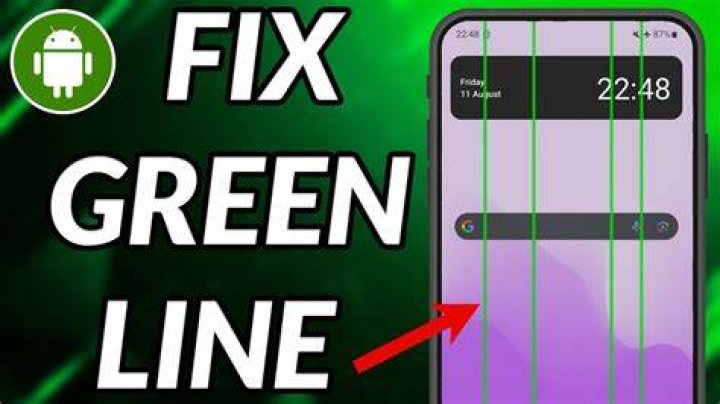 How do I fix the Green Line on my Samsung screen?