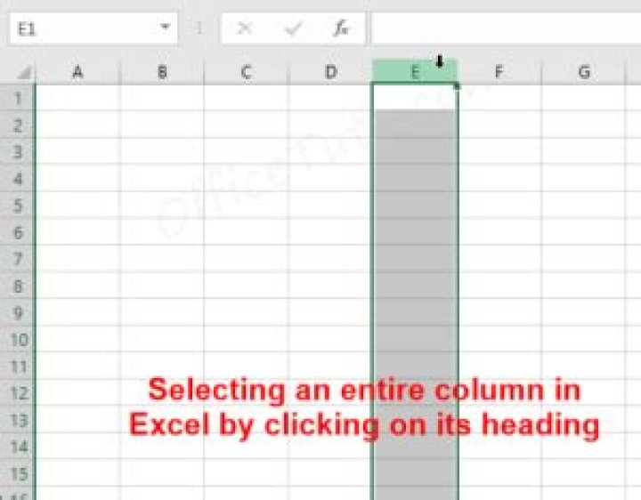 How do I select a column range in Excel VBA?