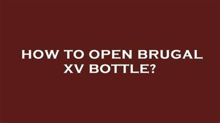 How do you drink Brugal XV?