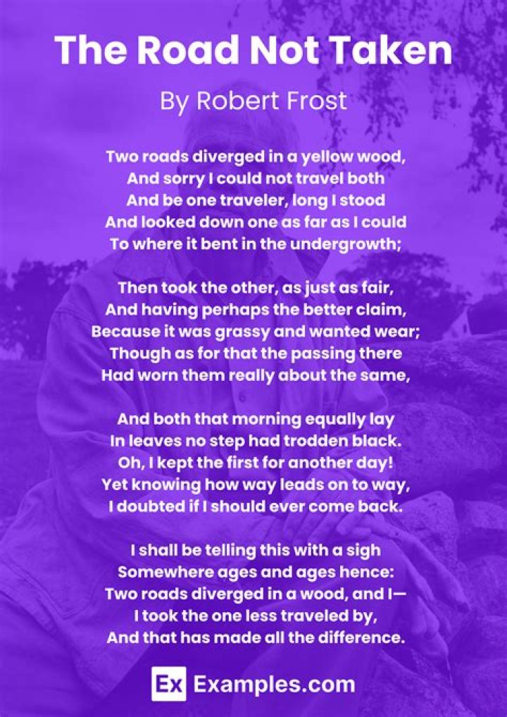 How do you explain The Road Not Taken?