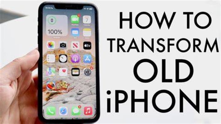 How do you reformat an old iPhone?