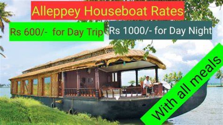 How much does a houseboat cost in Alleppey?