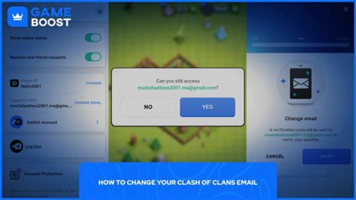 [How To] Change Clash of Clans Email Account {Gmail ID & Apple ID}