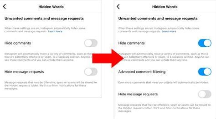 How to hide comments on Instagram live