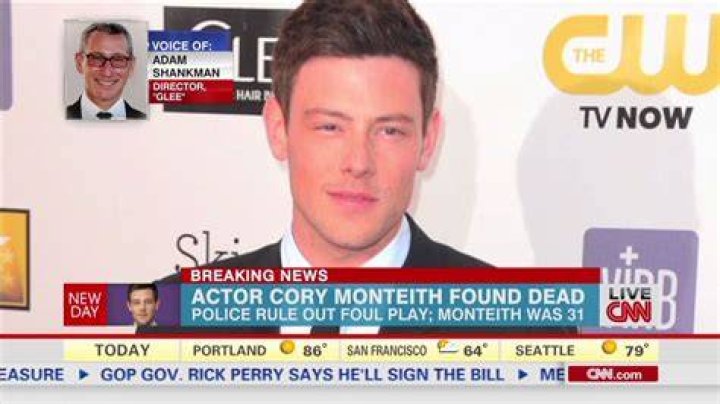How was Cory Monteith found dead?