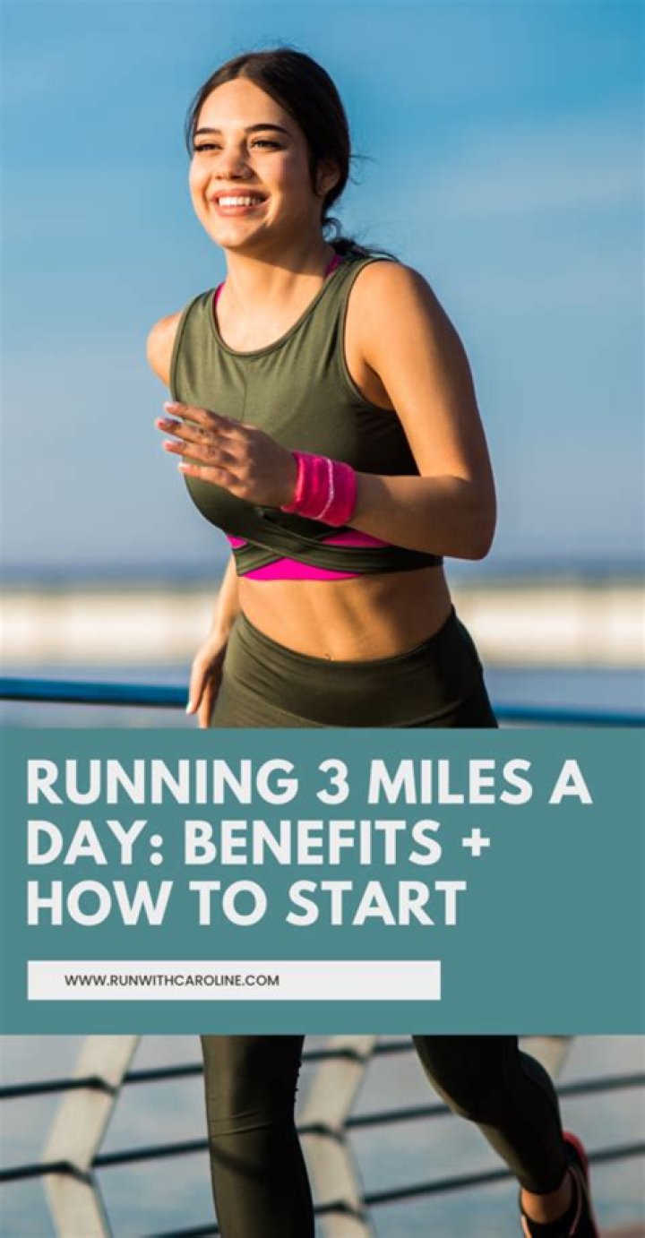 Is jogging 3 miles a day good?