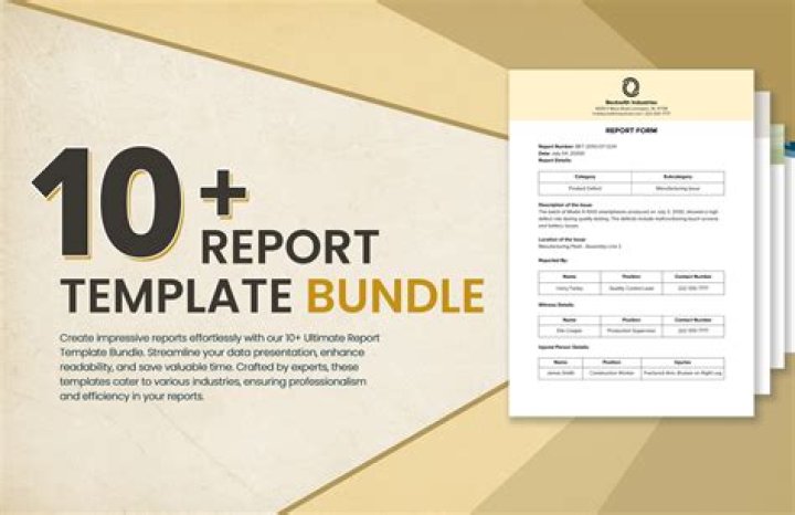 Is there a report template in Word?
